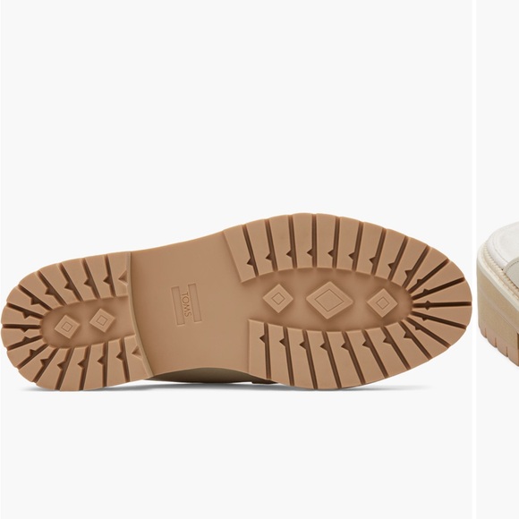 NWT TOMS Women's Cream Cara Mules with Tan Sole - Picture 3 of 6